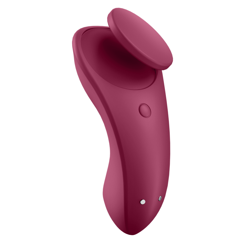 Vibratore clitoride - Satisfyer Secret Sexy panty con app bordeaux