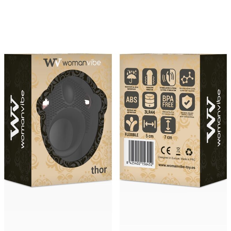Anello Vibrante Womanvibe Thor Nero