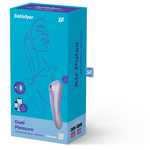 Succhia Clitoride Satisfyer Dual Pleasure Air Pulse Viola Chiaro
