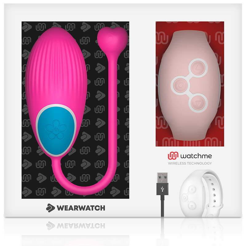 Ovetto vibrante Wearwatch egg wireless technology watchme fucsia e rosa