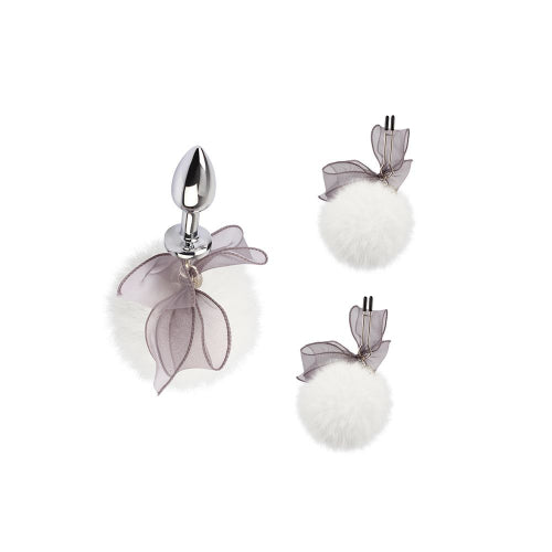 Pinzas para pezones y tapón anal adorables