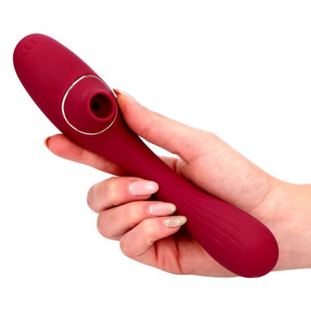 Succionador de clítoris con forma roja