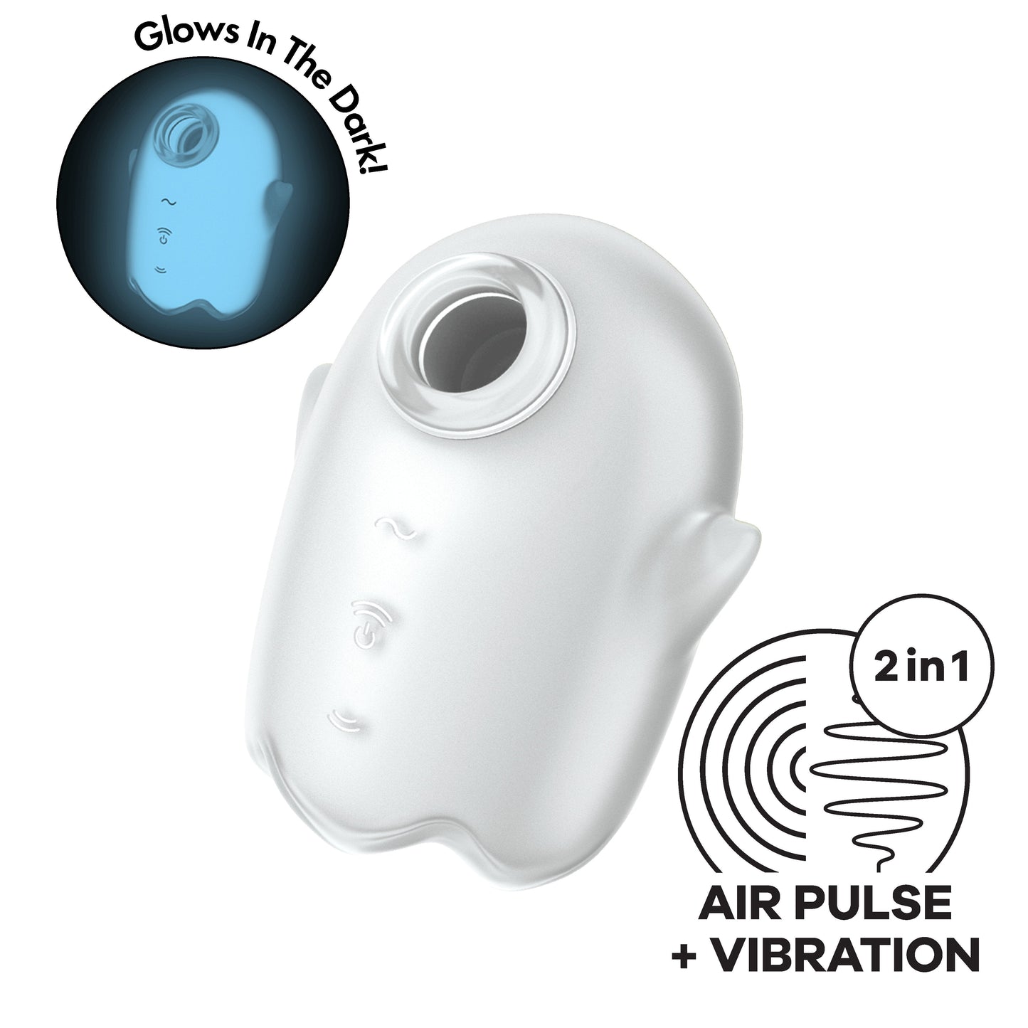 Succionador de clítoris fantasma brillante
