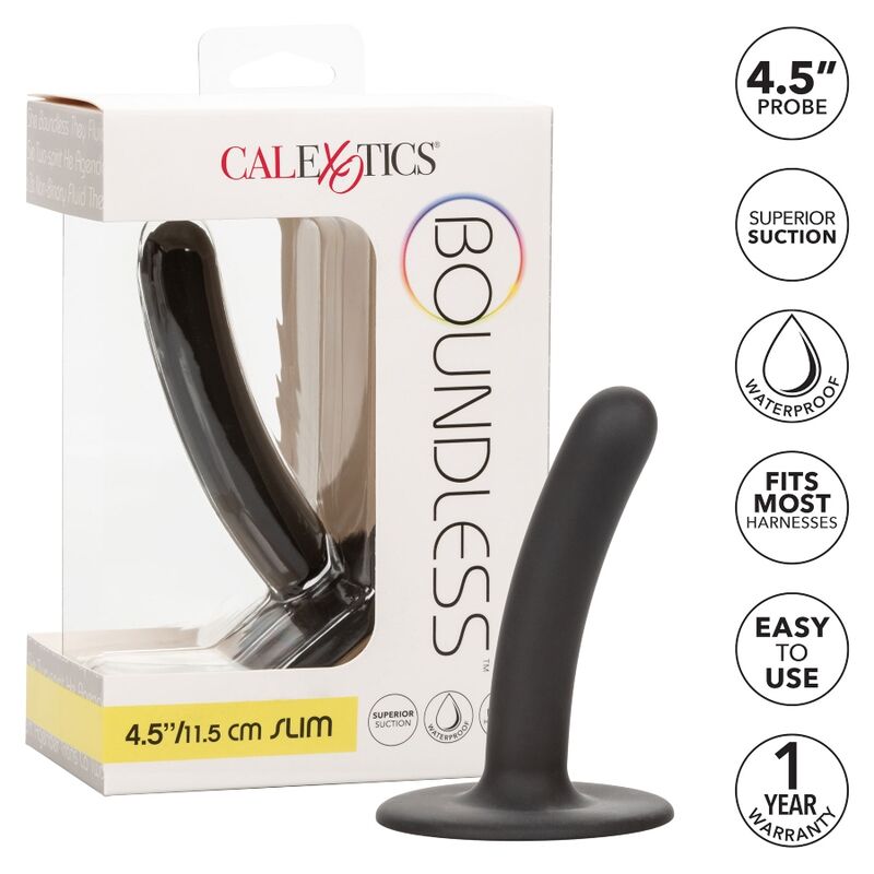 Gode ceinture Calexotics Boundless 11,5 cm noir lisse