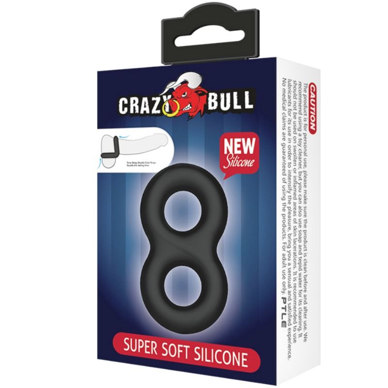 Crazy Bull - anneau double en silicone super doux 2