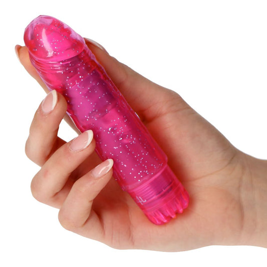 Vibromasseur réaliste Gleamy Glitter 13,5 cm