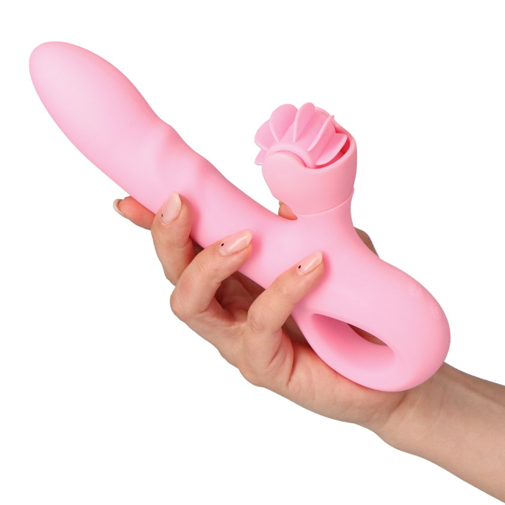 Vibrador de conejo con sabor rosa
