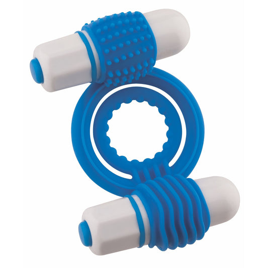 Anillo vibrador doble para el clítoris