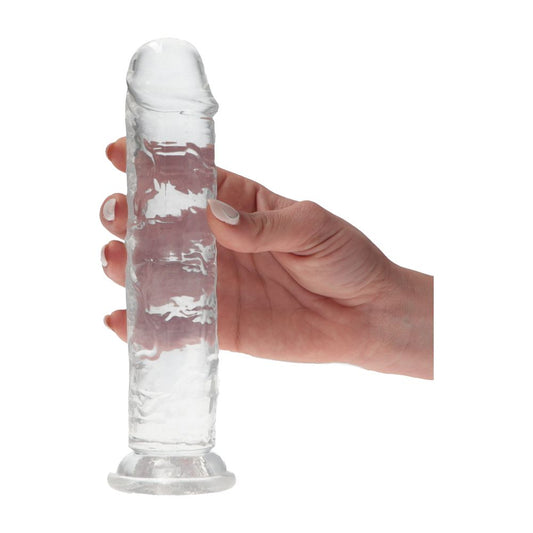 Consolador realista sabor transparente 18,5 cm