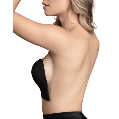 Reggiseno bye senza cuciture a u - nero taglia b