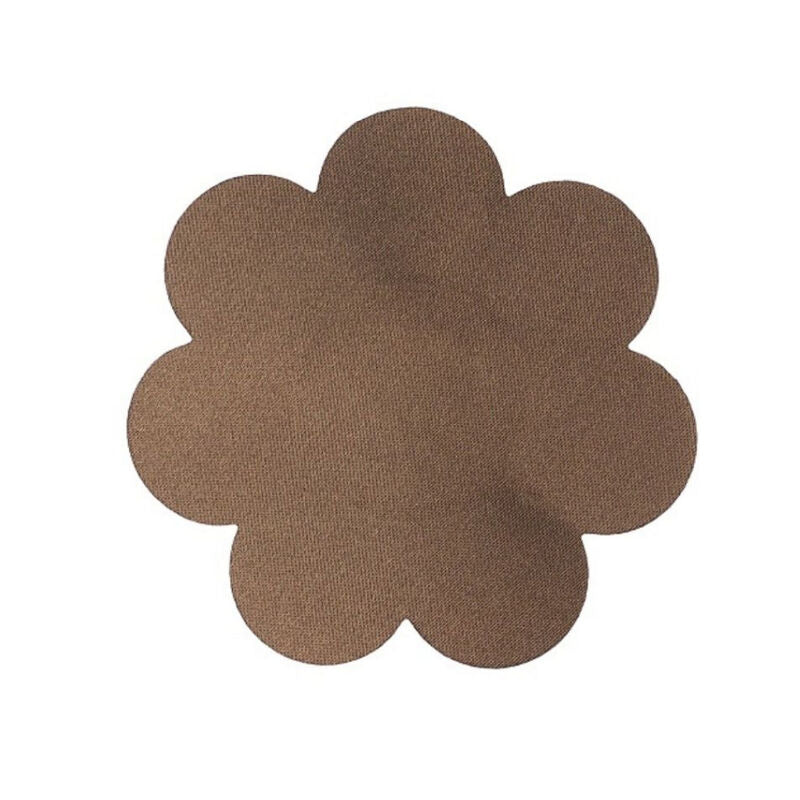 Nastro corpo reggiseno bye 5m x 6,5 cm + 3 coppia copri copri niples in raso marrone scuro
