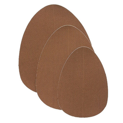 Sottopiede alza seno reggiseno bye + 3 coppia copri copri nippli in raso - marrone scuro misura fh