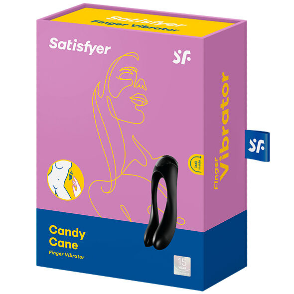 Vibratore clitoride Satisfyer Candy cane nero