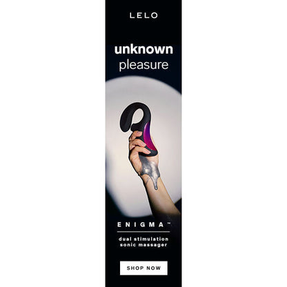 Lelo - enigma massaggiatore a doppia aspirazione rosa profonda