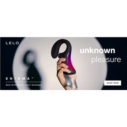 Lelo - enigma massaggiatore a doppia aspirazione rosa profonda