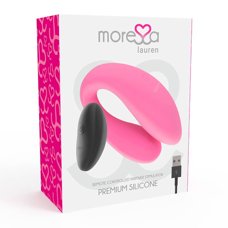 Vibratore telecomandato Moressa lauren con telecomando rosa