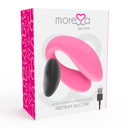 Vibratore telecomandato Moressa lauren con telecomando rosa