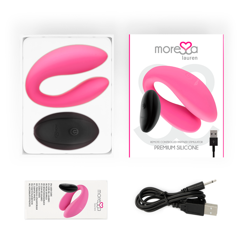 Vibratore telecomandato Moressa lauren con telecomando rosa