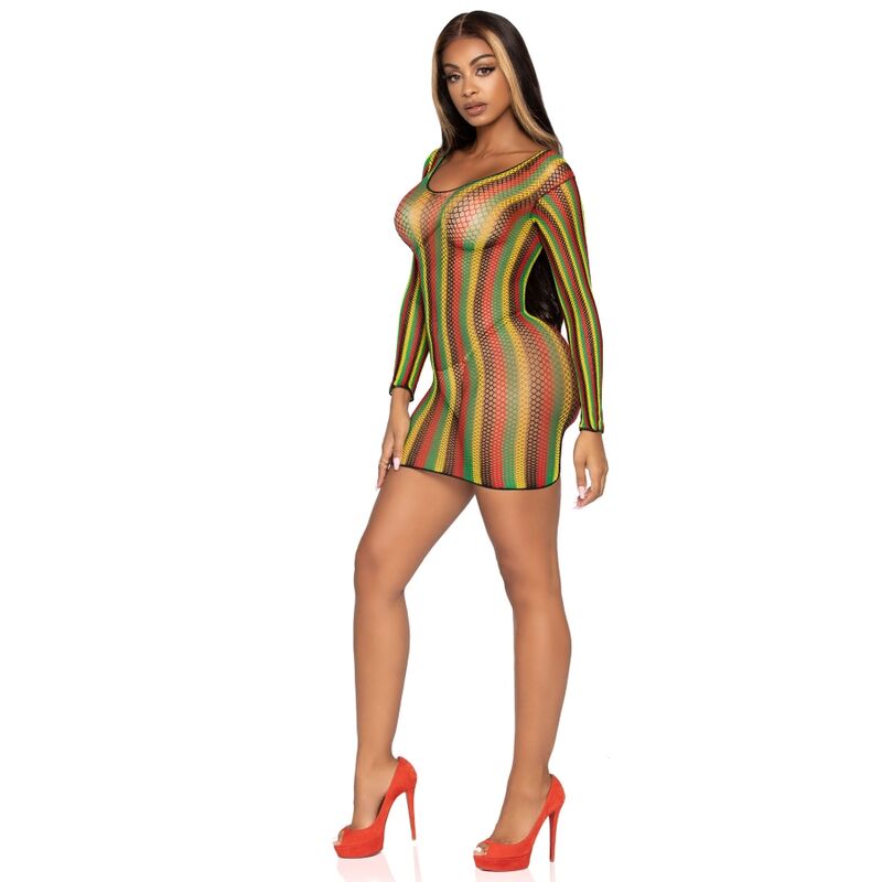 Vestito mini leg avenue rasta taglia unica