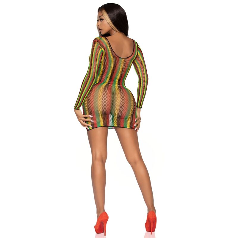 Vestito mini leg avenue rasta taglia unica