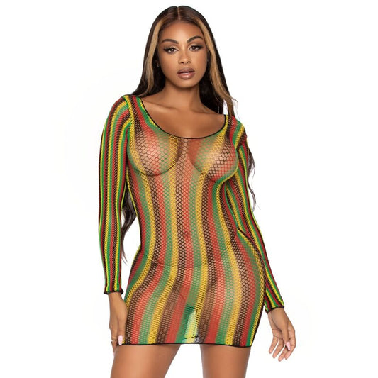 Vestito mini leg avenue rasta taglia unica