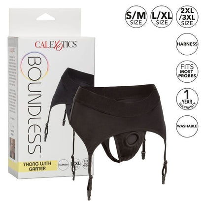 Strap-on dildo Calexotics Boundless Perizoma con giarrettiera s / m