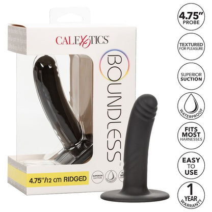 Dildo Calexotics boundless 12 cm nero con rilievi