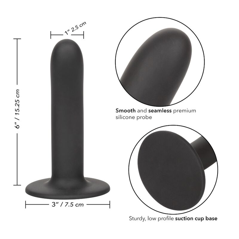 Dildo Calexotics boundless 15,3 cm nero liscio