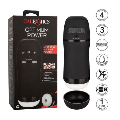Fonctions de vibration et d'aspiration du power stroker Calex