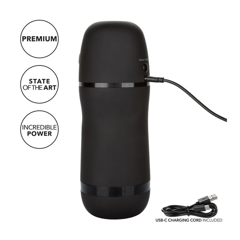 Fonctions de vibration et d'aspiration du power stroker Calex