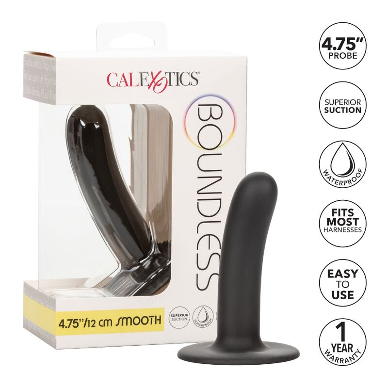 Gode Calexotics boundless 12 cm noir lisse