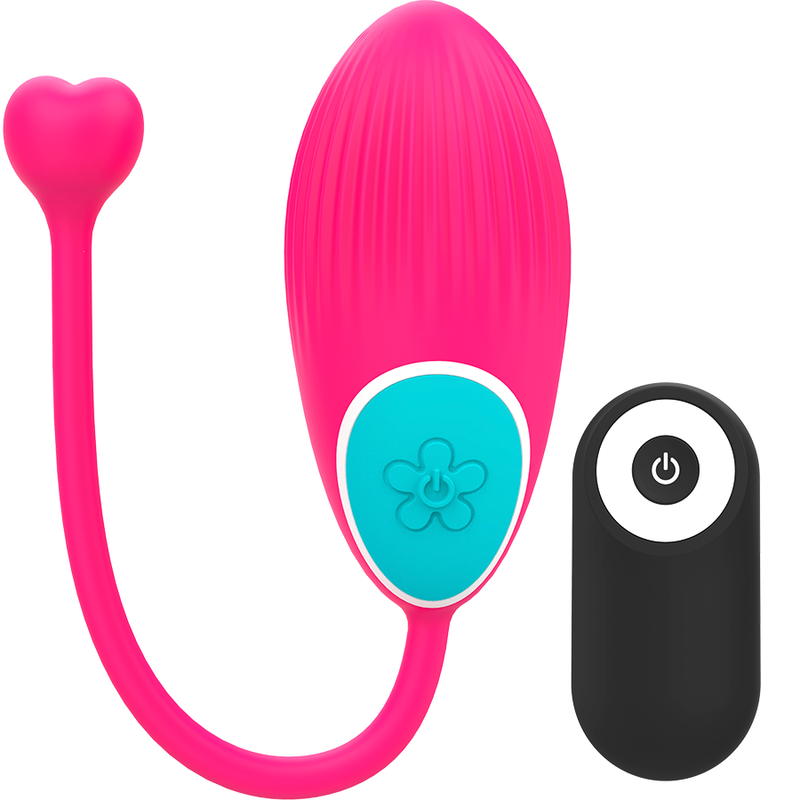 Ovetto vibrante - Happy loky ocian rosa/turchese con telecomando