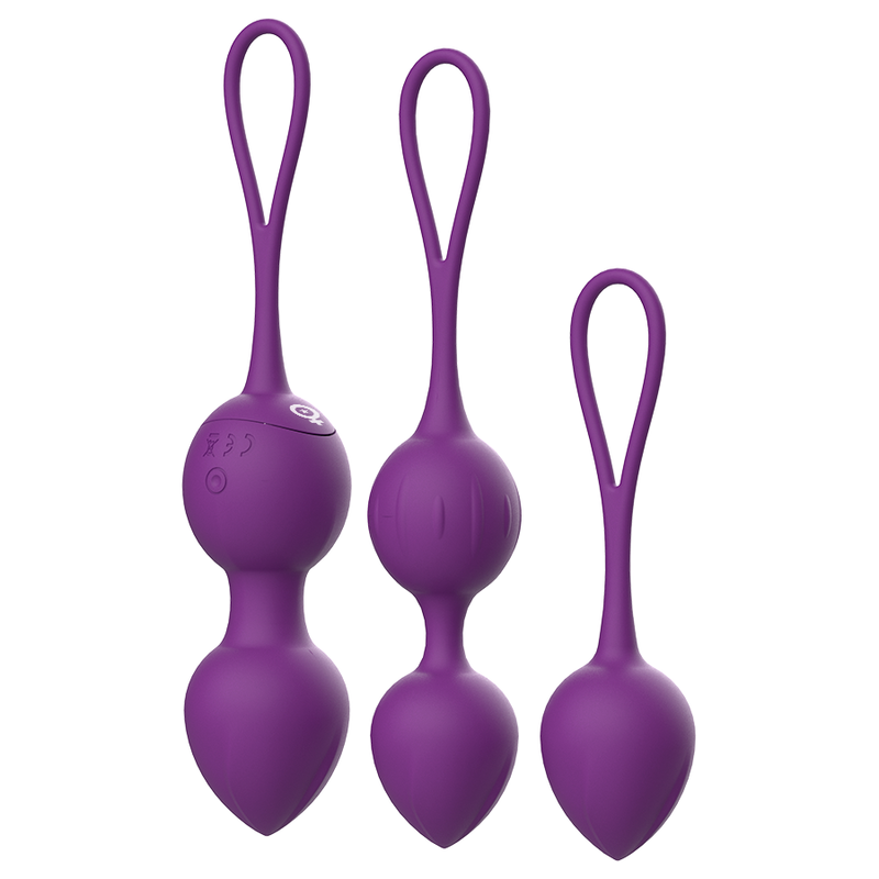 Palline vaginali Rewolution rewobeads vibranti con telecomando e tecnologia watchme Viola