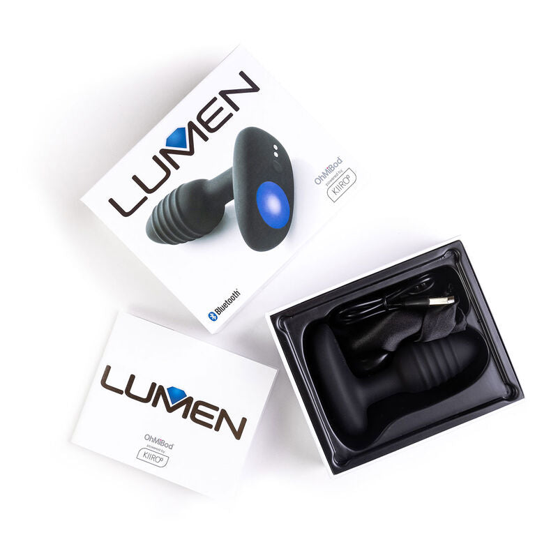 Anal toy vibrante Kiiroo lumen nero controllato da app