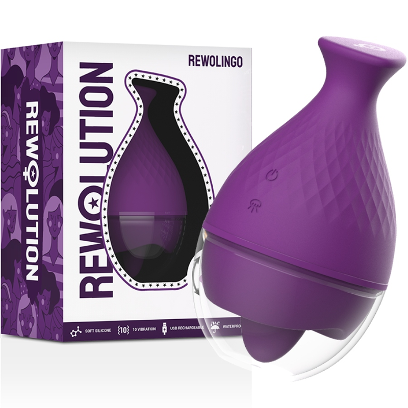 Vibratore clitoride Rewolution rewolingo viola