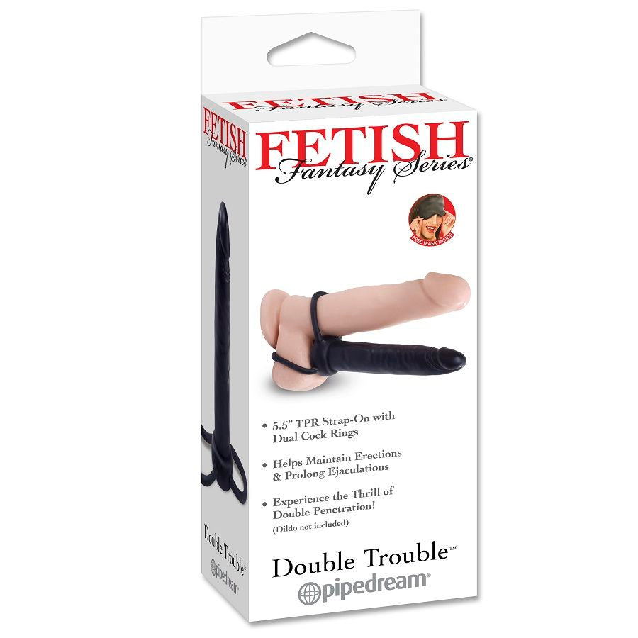 Strap On Dildo Fetish Fantasy Double Trouble Nero