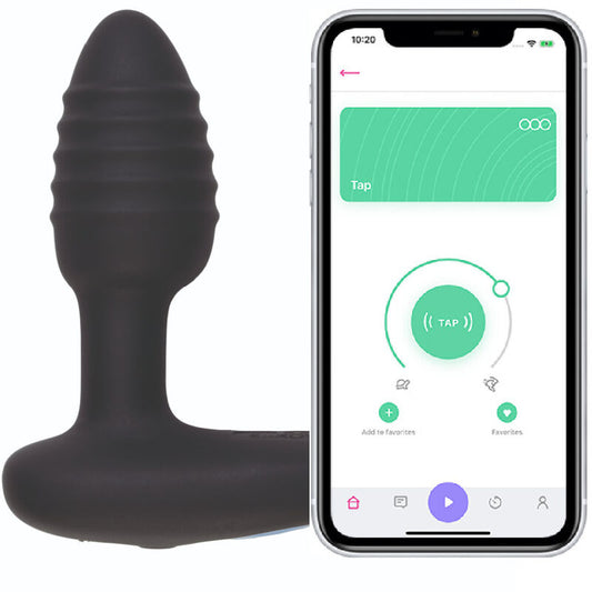 Anal toy vibrante Kiiroo lumen nero controllato da app