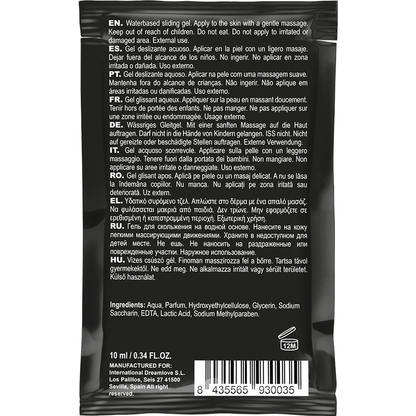 Gel lubrificante alla fragola baciabile all''acqua coquette 10 ml