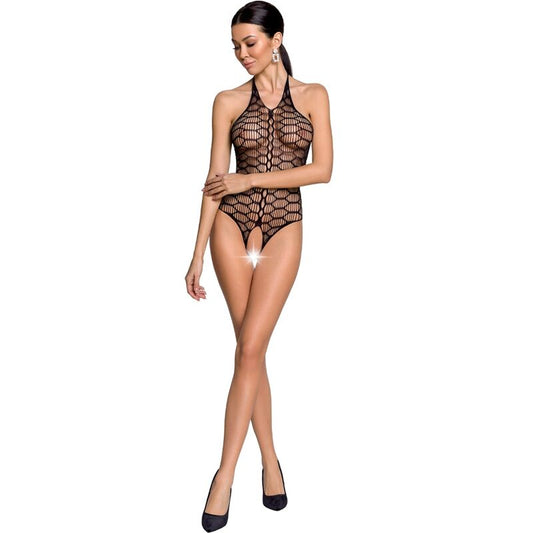 Passion woman bs087 bodystocking - nero taglia unica