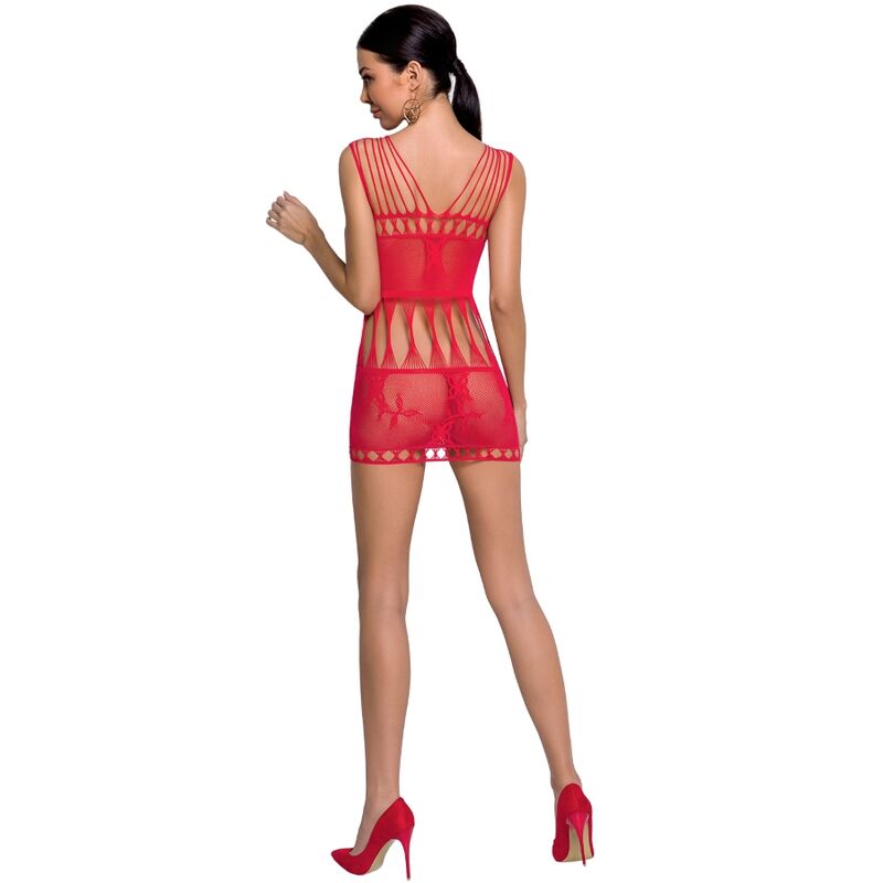 Bodystocking passion woman bs090 - rosso taglia unica