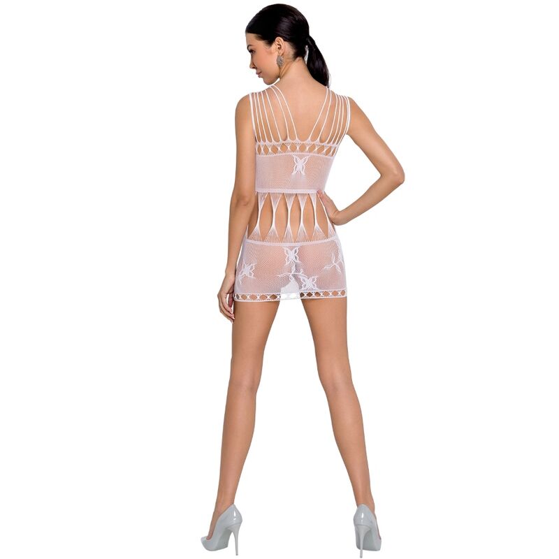 Bodystocking passion woman bs090 - bianco taglia unica