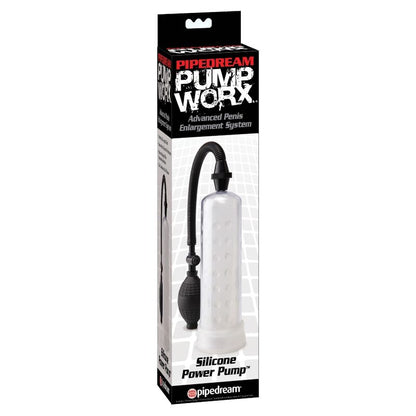 Pompe per il pene Silicone Power Pump Pump worx Pipedream bianco