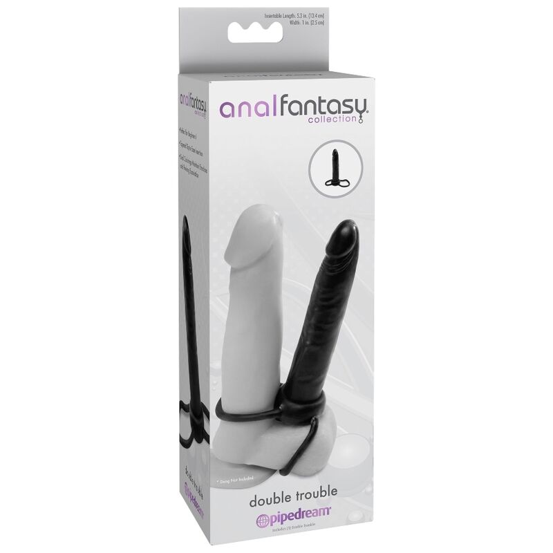 Anal toy Anal fantasy Pipedream doppia penetrazione nero