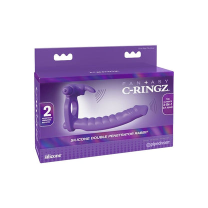 Fantasy C-Ringz Silicone Double Penetrator Rabbit