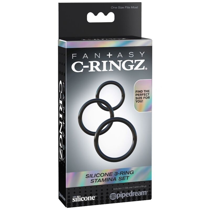Set 3 anelli stamina in silicone fantasy c-ringz