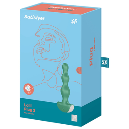 Anal toy Satisfyer Lolli plug 2 con vibrazione verde