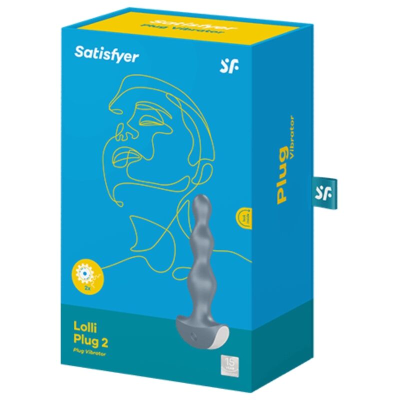 Anal toy Satisfyer Lolli plug 2 con vibrazione grigio
