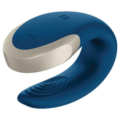 Vibratore telecomandato - Satisfyer double love luxury partner blu