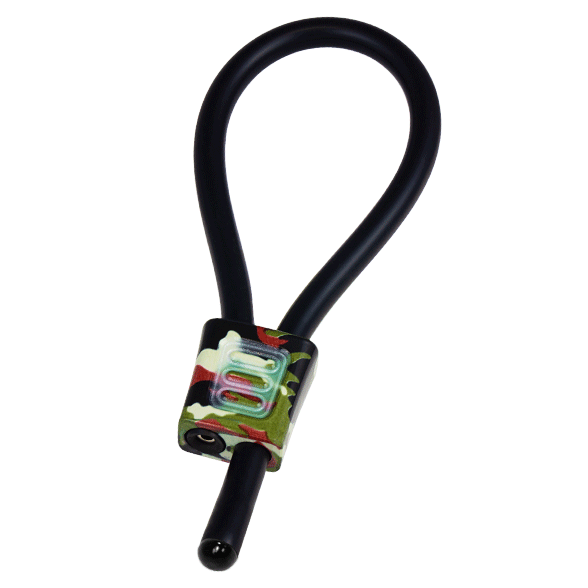 Anneau Pénien Electrastim Prestige ElectraLoops avec Crochets Réglables Noir/Camouflage