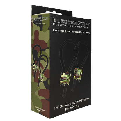 Anneau Pénien Electrastim Prestige ElectraLoops avec Crochets Réglables Noir/Camouflage